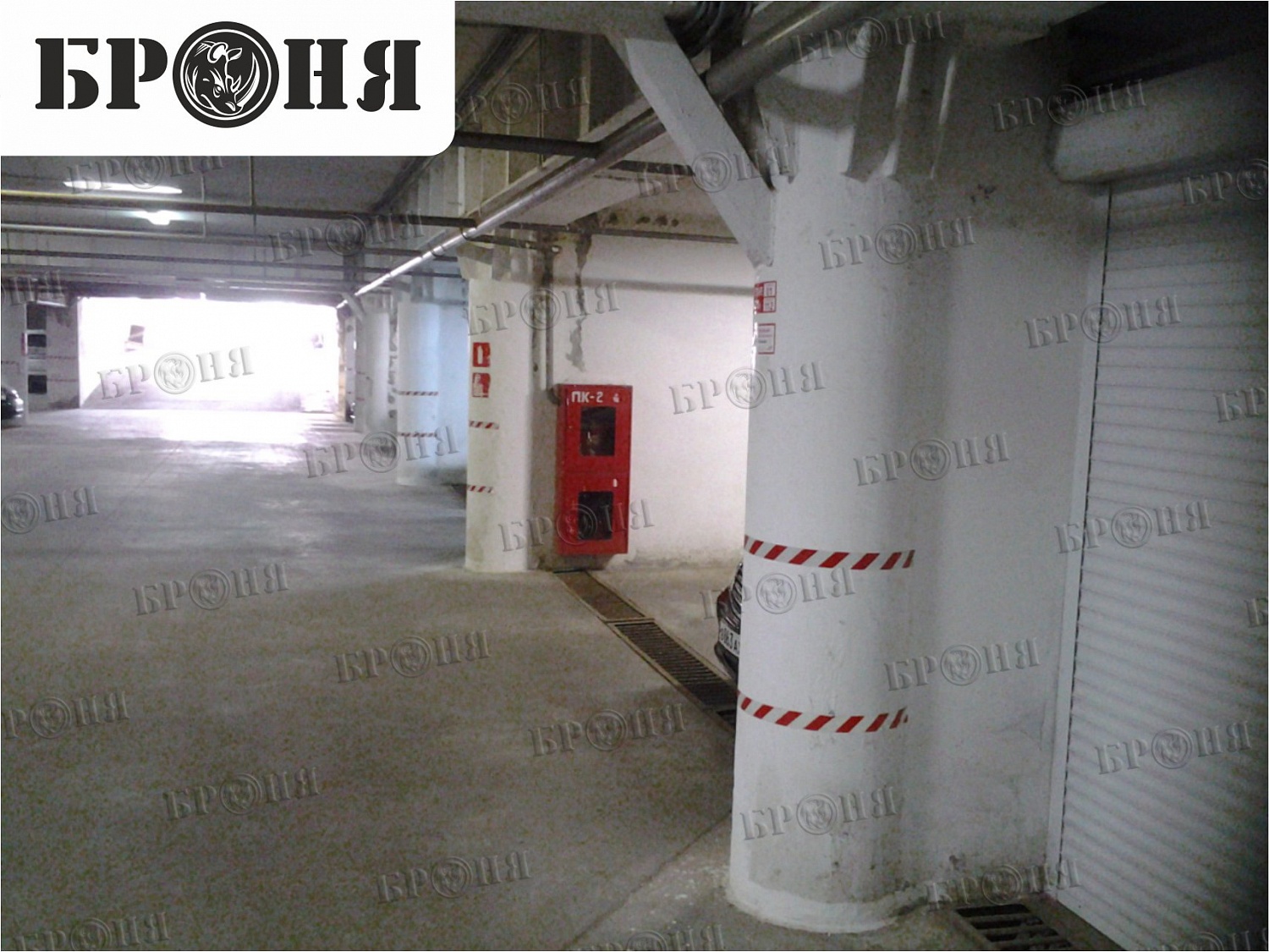 Самара, устранение конденсата на опорах подземного паркинга