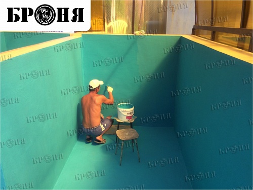 Waterproofing the pool in a private house in the Samara region (photo + video)