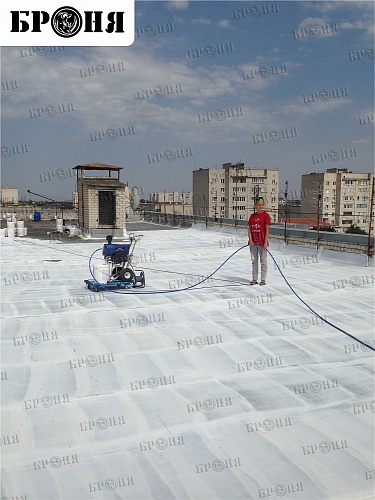 Bronya AquaBlock at waterproofing the roof of a residential building in Georgievsk (photo + video)