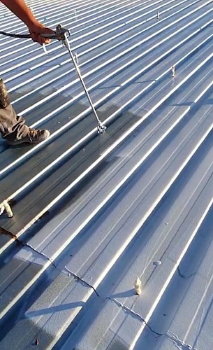 Применение Броня Классик на крыше фабрики оливкового масла в Испании, провинция Бадахос.(Фото и видео)