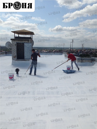 Bronya AquaBlock at waterproofing the roof of a residential building in Georgievsk (photo + video)