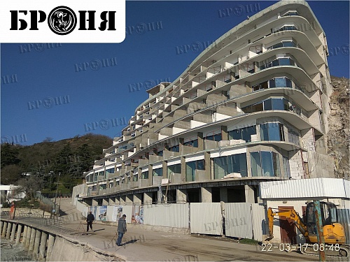 The use of Insulation Bronya during the construction of hotels in Crimea (photo)