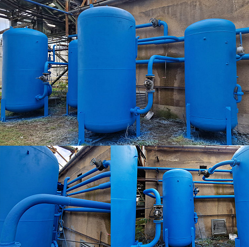 Application of Bronya Antirust NF and Bronya Classic NF on the pipeline and equipment in the next boiler house of Slovak enterprise Slovakia, Bratislava (photo and video)