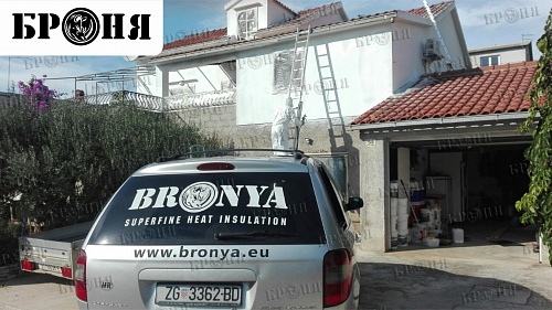Теплоизоляция Броня при утеплении частного домовладения в г. Хвар, Хорватия (фото)