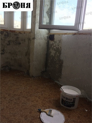 Thermal insulation Bronya Wall at loggia insulation in Tolyatti (photo and video)