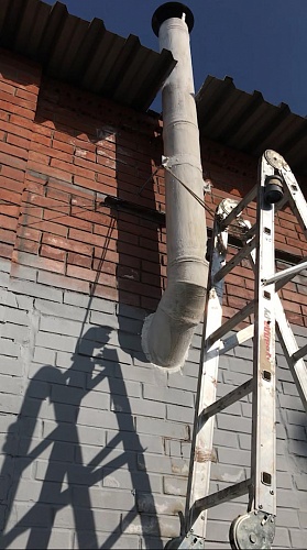 Bronya Classic and Bronya Universal at elimination of condensate of a chimney of Tolyatti (photo and video)