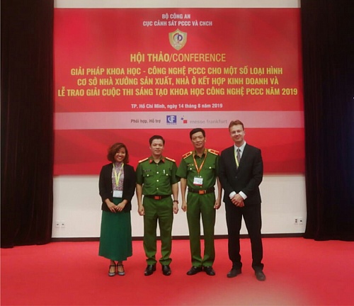 Insulation Armor on fire protection exhibition Secutech Vietnam 2019 (photo)