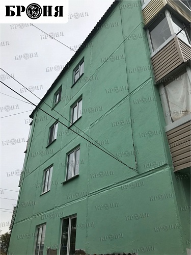 Теплоизоляция Броня Стена при утеплении фасада одного из многоэтажных жилых домов в рамках капитального ремонта в Хабаровском крае (фото и видео)