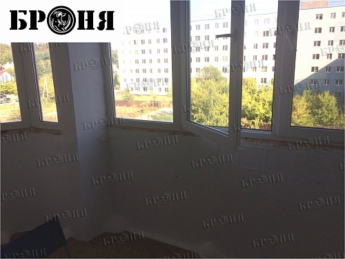 Thermal insulation Bronya Wall at loggia insulation in Tolyatti (photo and video)