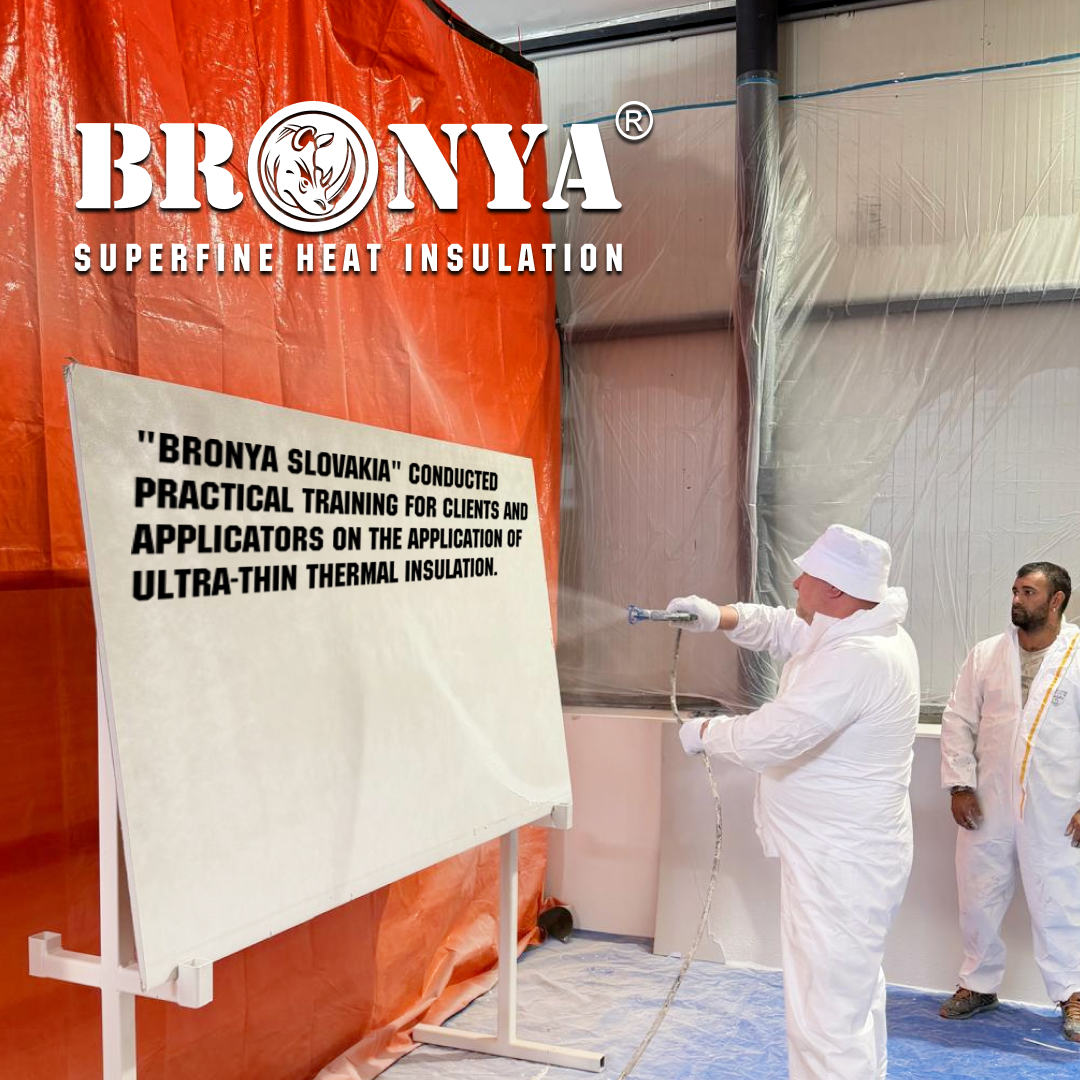"Bronya Slovakia" conducted practical training for clients and applicators on the application of ultra-thin thermal insulation. (photo)