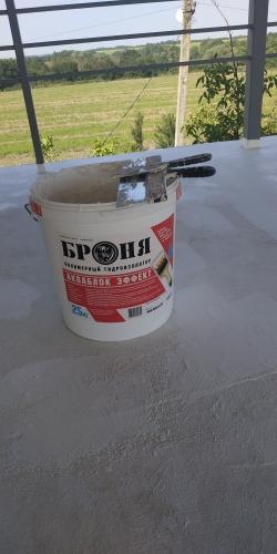 Применение Броня Акваблок эффект при гидроизоляции террасы, Краснодарский край, Лермонтово (фото и видео)