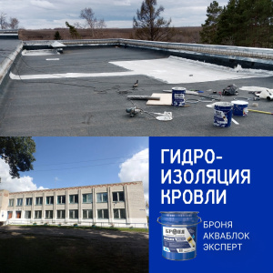 Гидроизоляция протекающей кровли с «Броня АкваБлок Эксперт», Амурская область (фото, видео)