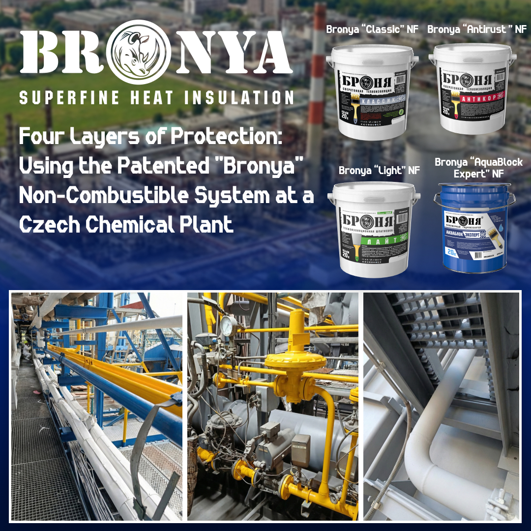 Four Levels of Protection: Application of the Patented Non-Combustible System and 4 "Bronya" Modifications at a Chemical Plant in the Czech Republic (Photo)