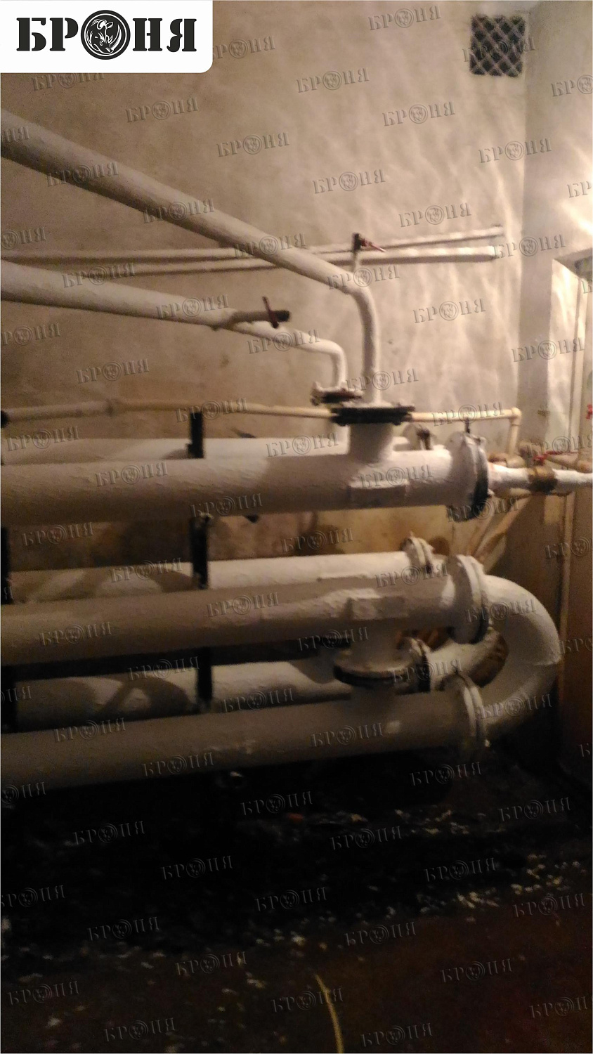 Cherepovets, hot water pipeline in a kindergarten