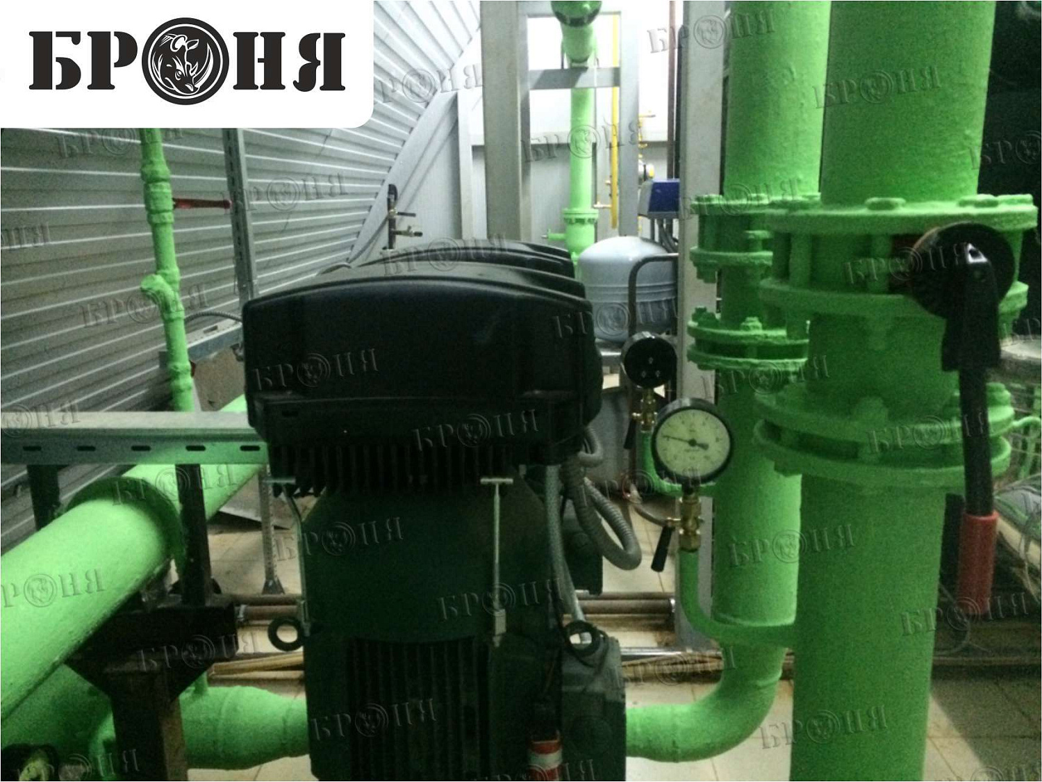 Moscow, pipeline of the autonomous boiler plant at the production base of JSC "MOSGAZ"