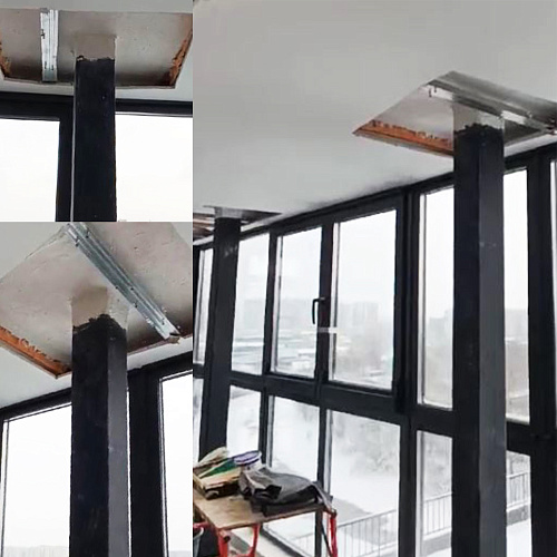 Application of Bronya Classic NF on the balcony of an apartment in a large residential complex Magnifika Lifestyle in St. Petersburg (photo and video)