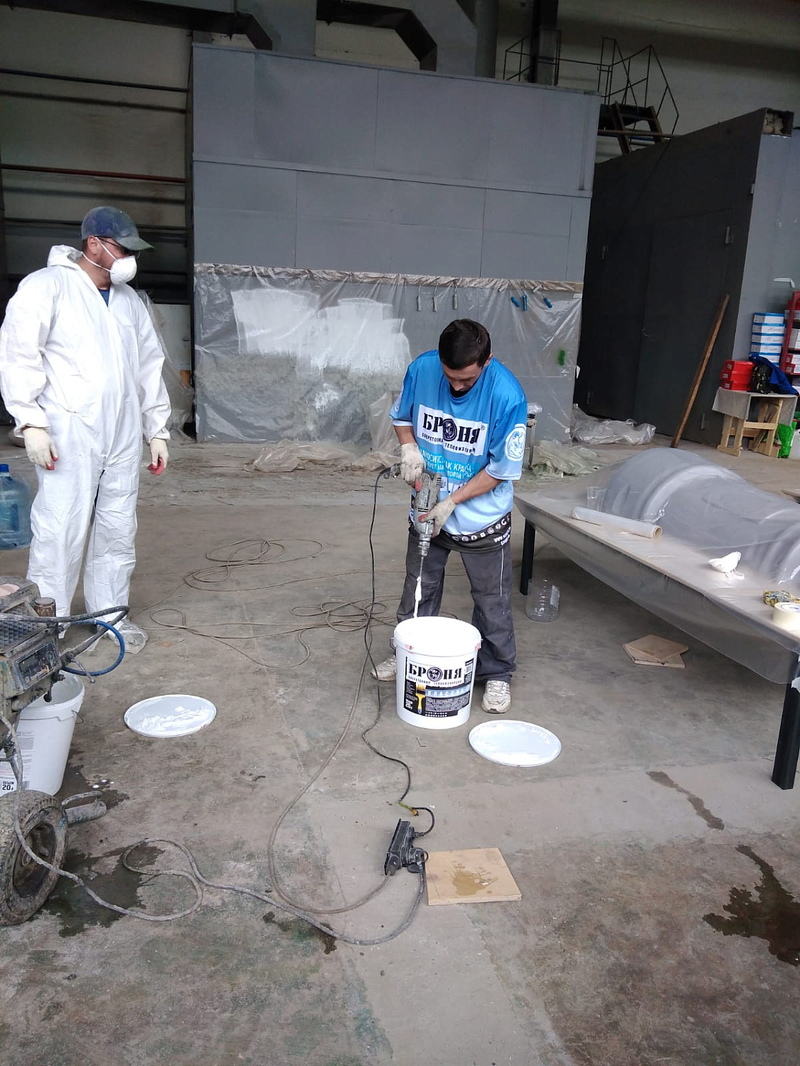 "Bronya AquaBlock Prism + Bronya Classic NF" in the Industrial Production Cycle of Composite Prefabricated Buildings (photos and video)