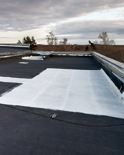 Гидроизоляция протекающей кровли с «Броня АкваБлок Эксперт», Амурская область (фото, видео)