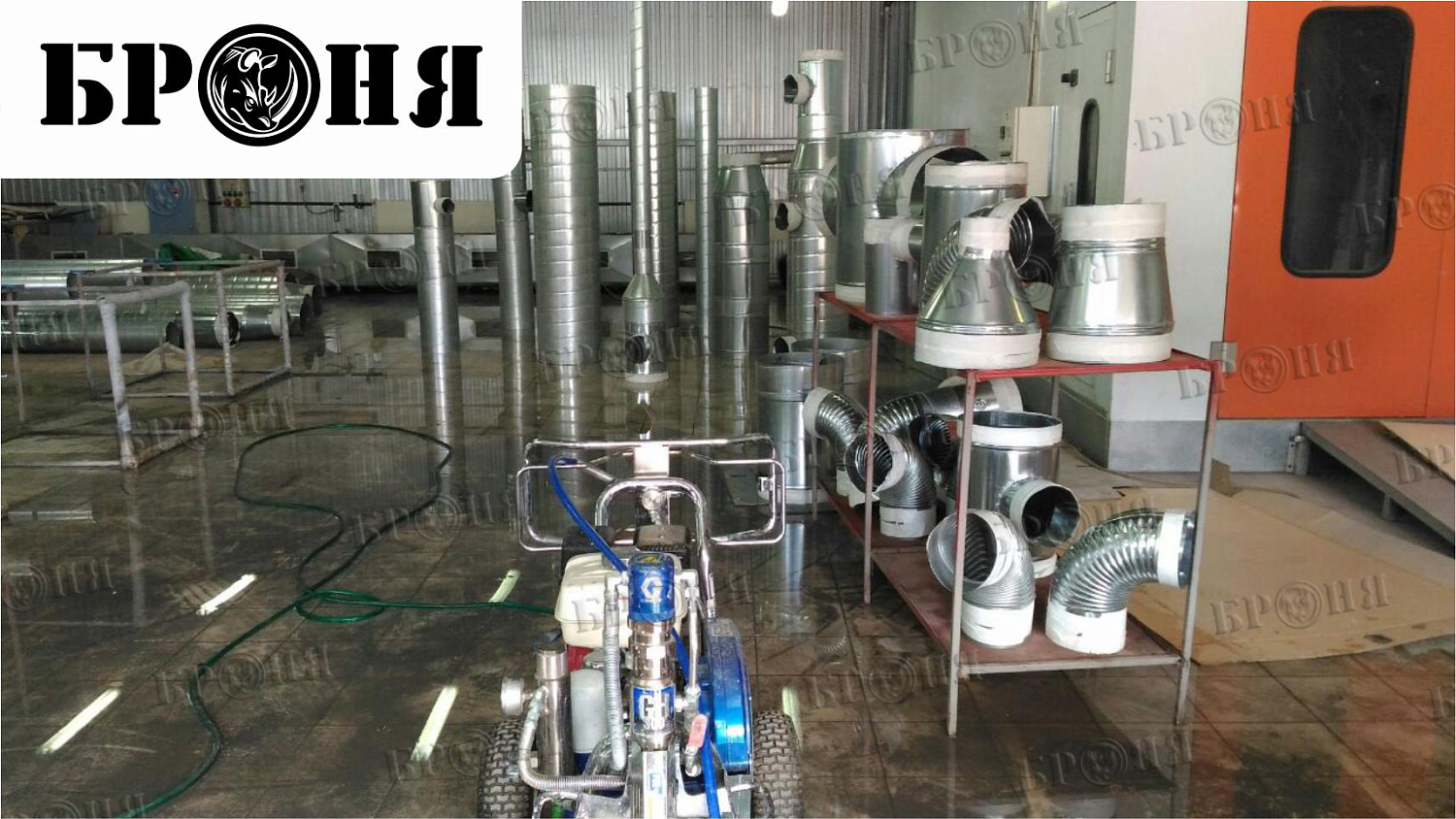 Ryazan, thermal insulation of a ventilation duct