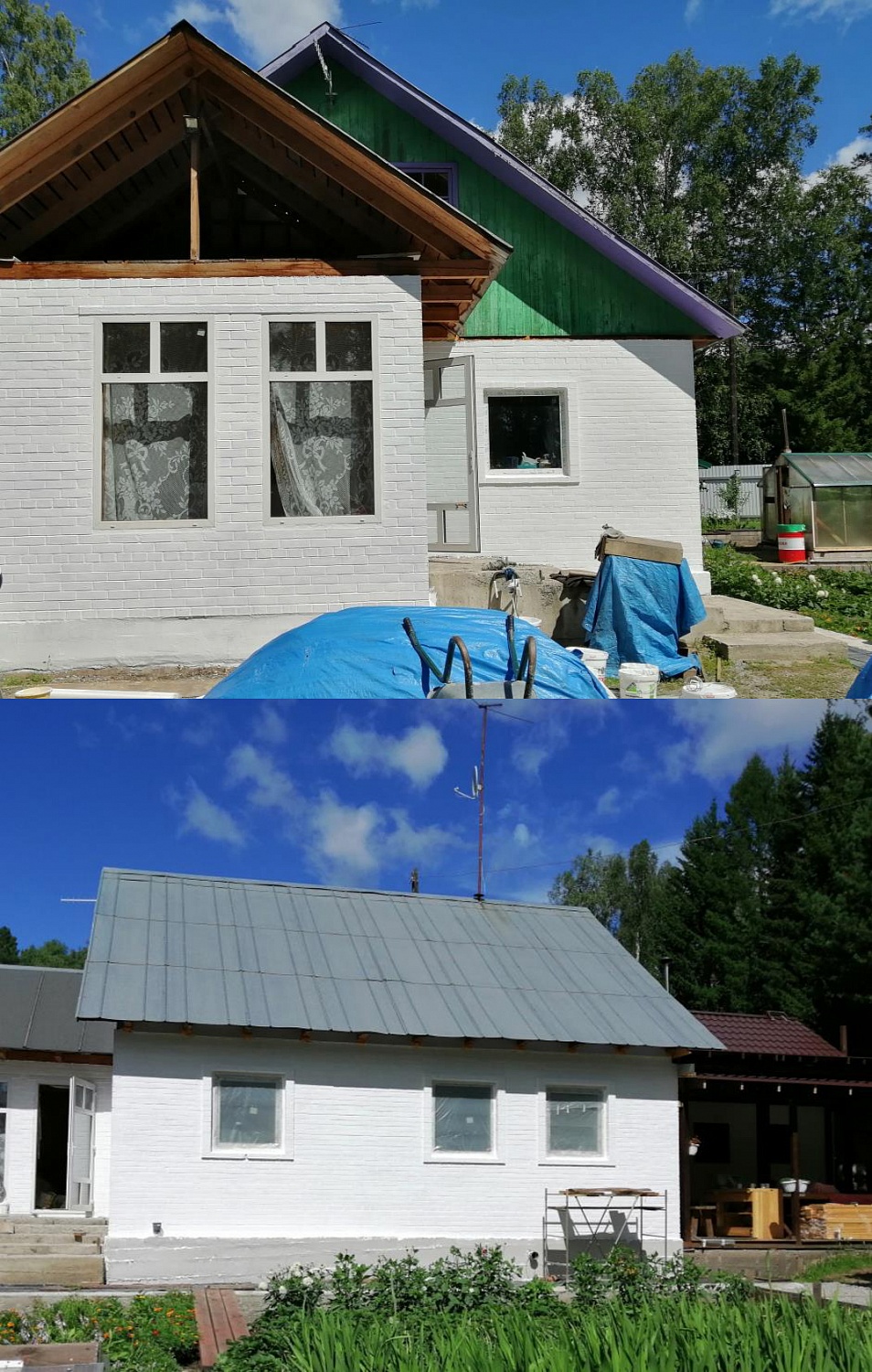 Conclusion on thermal conductivity 0.001 Bronya on the facade of a private house in Zelenogorsk (photo)
