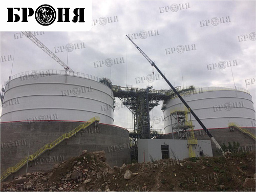 Важно! Теплоизоляция Броня на изотермических резервуарах АО ЕвроХим-Северо-Запад г. Кингисепп (фото и видео)