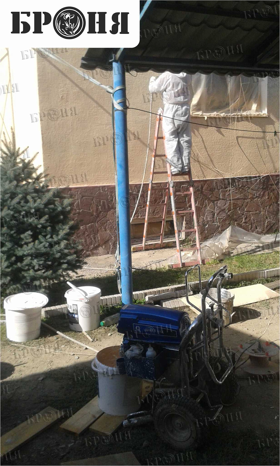 Алматы, Утепление частного дома, Броня Фасад + Гидрофобизатор Броня