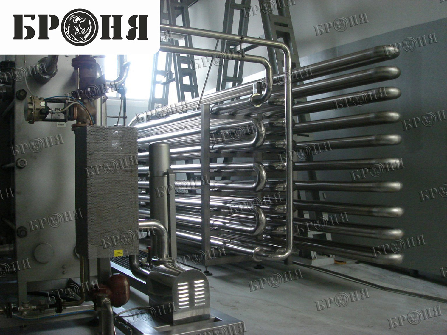 Bronya Thermal Insulation. Application on the holding tank of the finished product bottling line at MPBC Ochakovo.