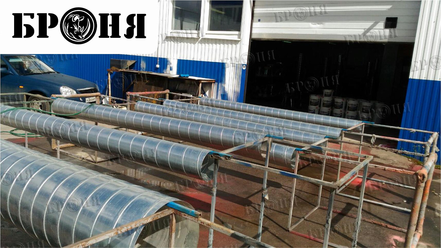 Ryazan, thermal insulation of a ventilation duct