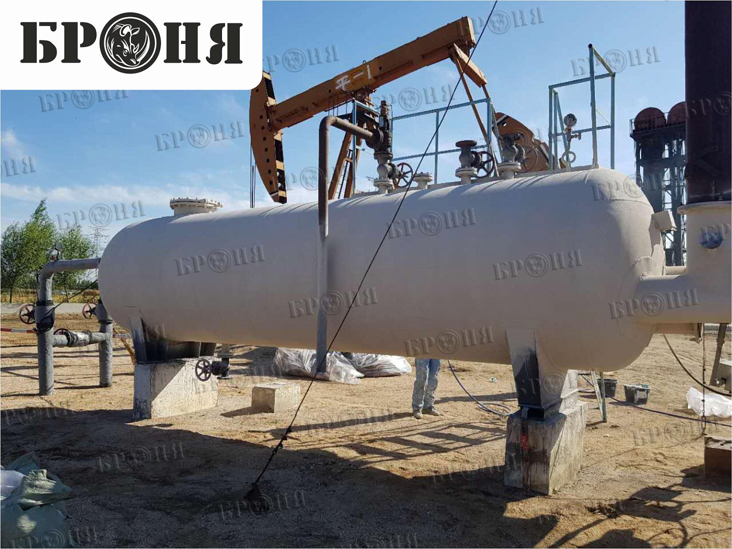 Китай, емкостное оборудование нефтепровода