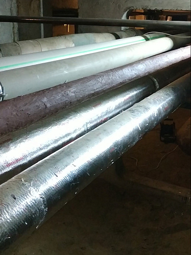 Отчёт о применении Броня Классик на трубе ГВС г. Санкт-Петербург (фото и видео)