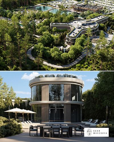 Утепление крупного банного комплекса в парке Малевича с «Броня Фасад НГ», Барвиха, Московская область (фото, видео)