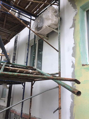 Bronya Facade NF in the overhaul of a residential building, Smolensk (photo)