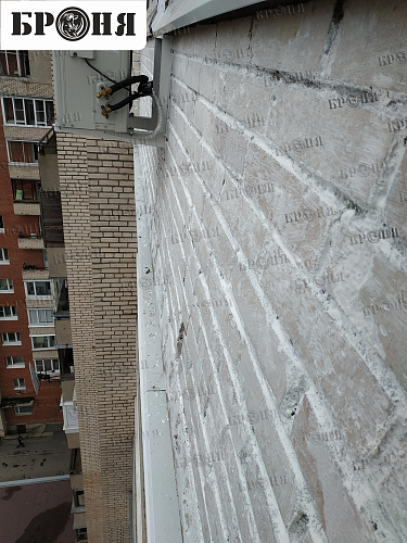 Броня Фасад и Броня Акваблок при утеплении балкона и части фасада квартиры  многоэтажного дома. г. Санкт-Петербург(фото и видео)