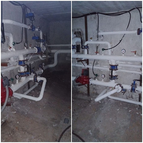 Броня Классик на трубах теплоузла  МКЖД пос. Шексна, Вологодская обл.(фото)