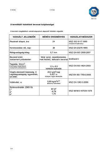 Very important! updated CE certificate for "Bronya Facade NF" and CE declaration form in English, German and Hungarian.