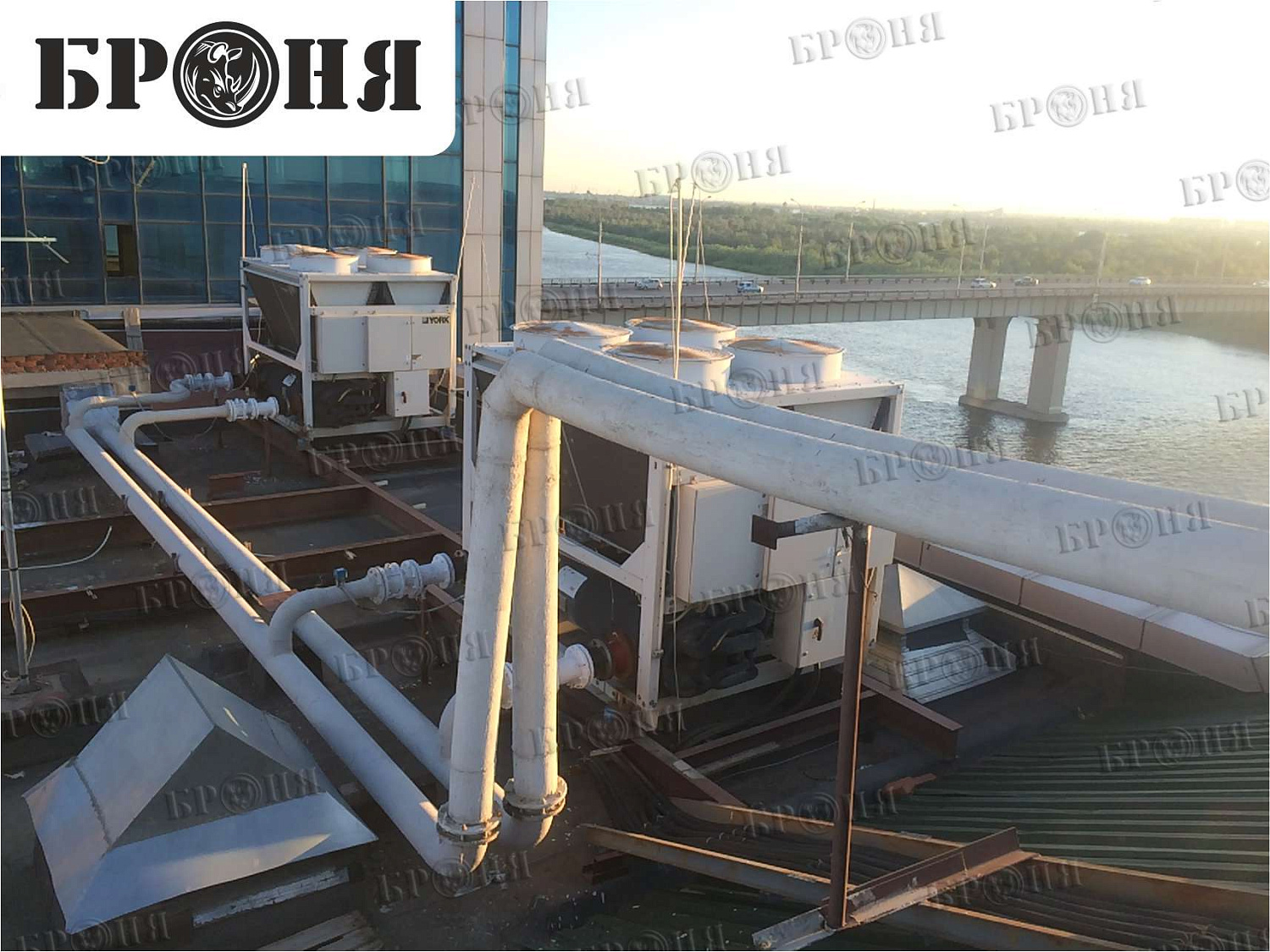 Bronya Thermal Insulation on a Pipeline