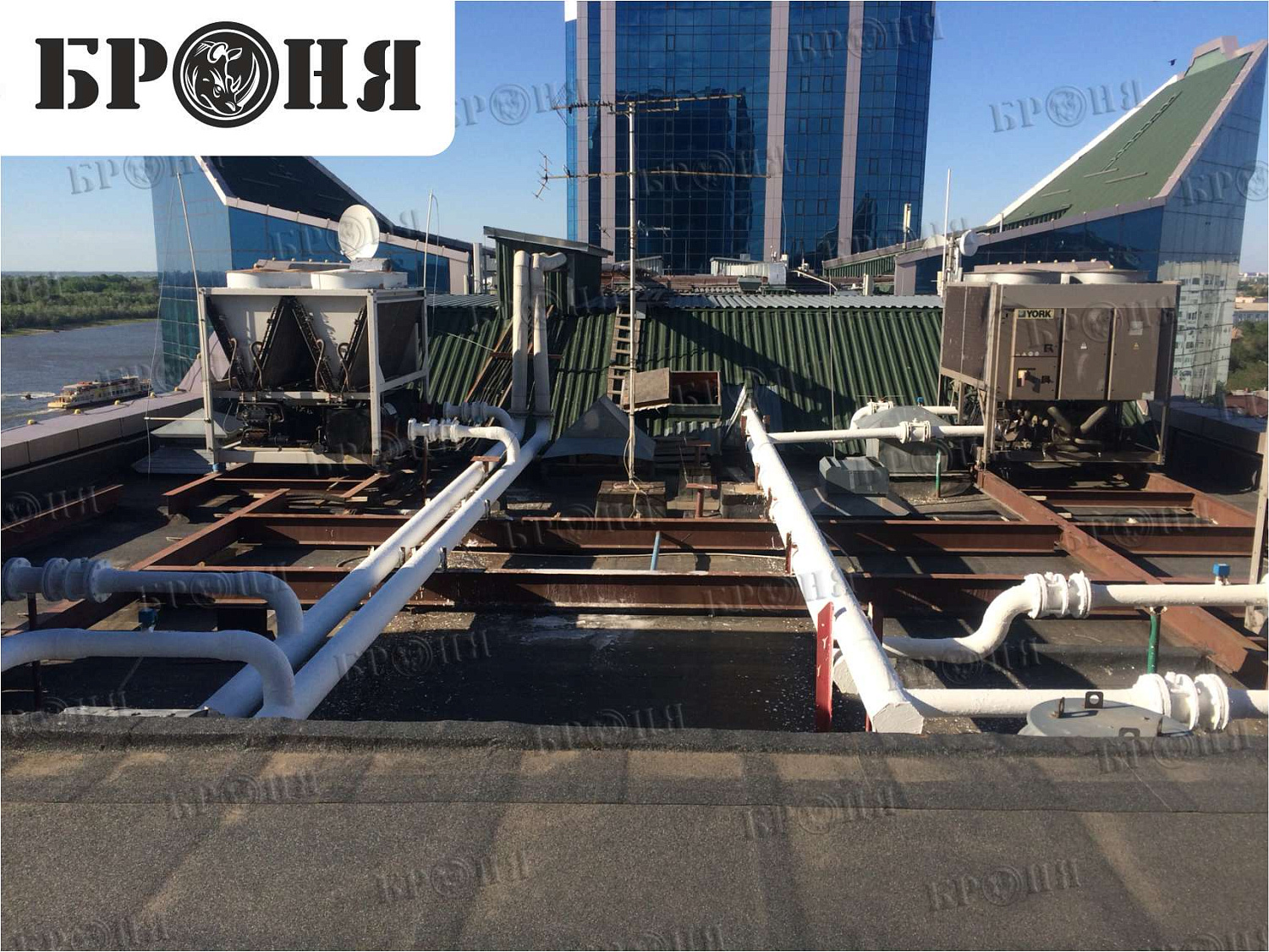 Bronya Thermal Insulation on a Pipeline