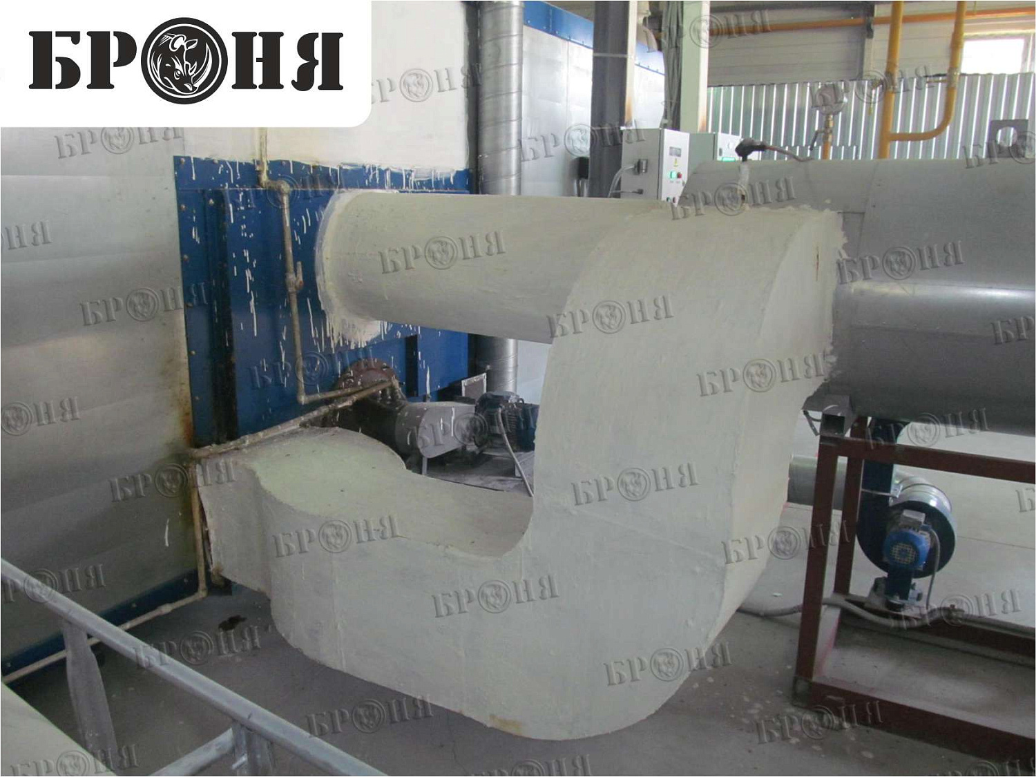 Volgograd, pipelines at the "Forte Prom" company production facility