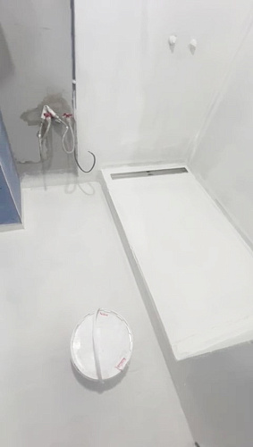 Waterproofing a shower with Bronya AquaBlock Effect, Blagoveshchensk (photos, video)