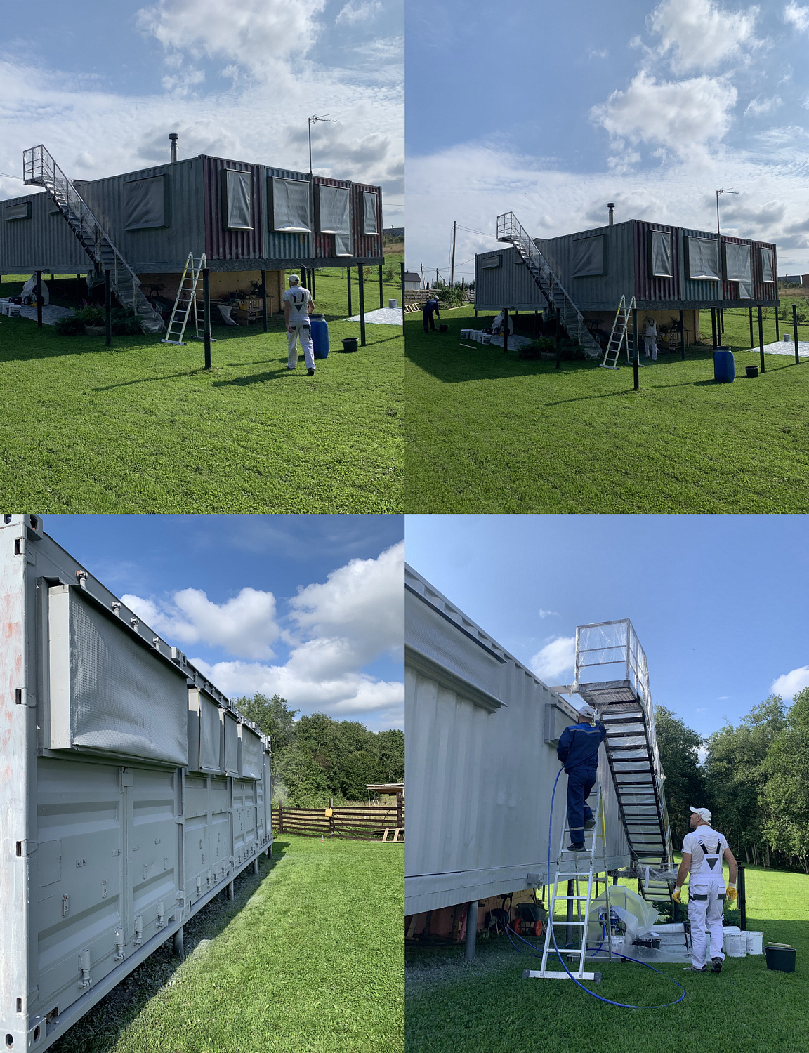 Bronya Antikor and Classic for thermal insulation of a house from containers, Leningrad region