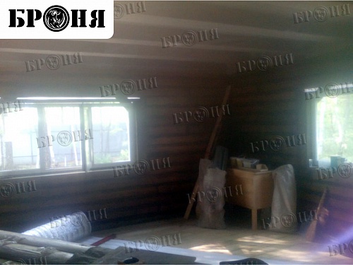 Тепло и гидроизоляция деревянного дома материалами Броня в г. Хабаровск (фото и видео)