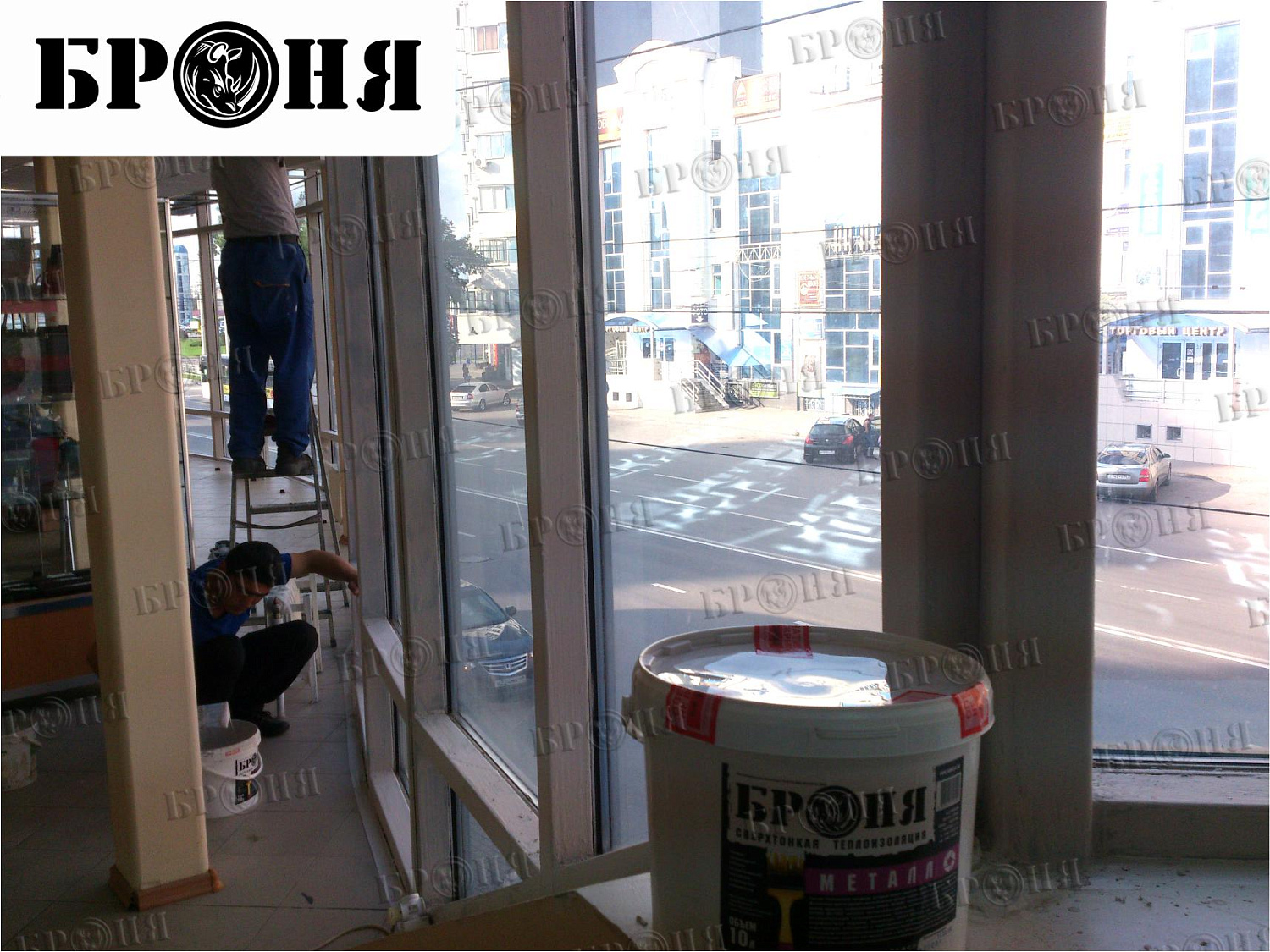 Липецк, металлическая конструкция витража торгового центра