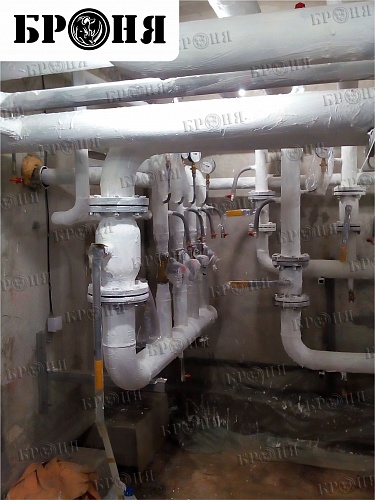 Броня Стандарт НГ при теплоизоляции трубопроводов и оборудования ИТП, г. Обнинск, Калужская область (фото)