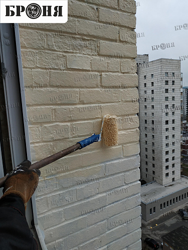 Броня Фасад и Броня Акваблок при утеплении балкона и части фасада квартиры  многоэтажного дома. г. Санкт-Петербург(фото и видео)