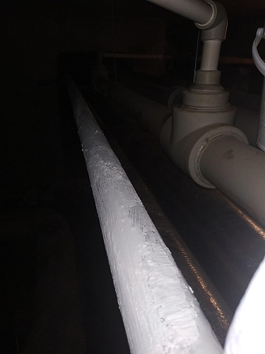 Отчёт о применении Броня Классик на трубе ГВС г. Санкт-Петербург (фото и видео)