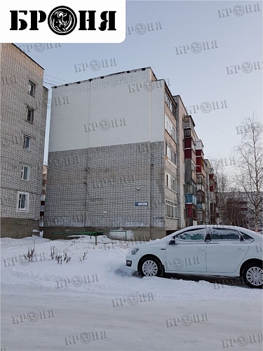 Теплоизоляция Броня Фасад при утеплении стен торцевых квартир в многоквартирном жилом доме г. Сургут (фото)