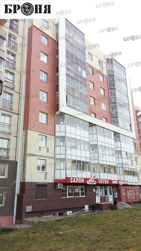 Application of Aquablock to elimination of leakage of the front wall, Irkutsk (photo).