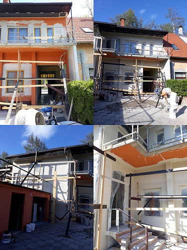 Броня Фасад при теплоизоляции особняка, Хорватия, Карловац (фото)