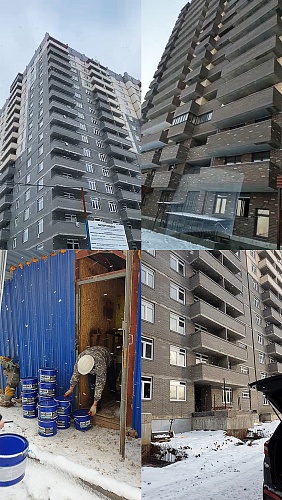 Броня Фасад, Стена и Лайт при строительстве многоквартирного дома, г. Ростов (фото+видео)