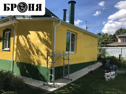 Теплоизоляция фасада частного дома в п. Федоровка Самарской области (фото и видео)